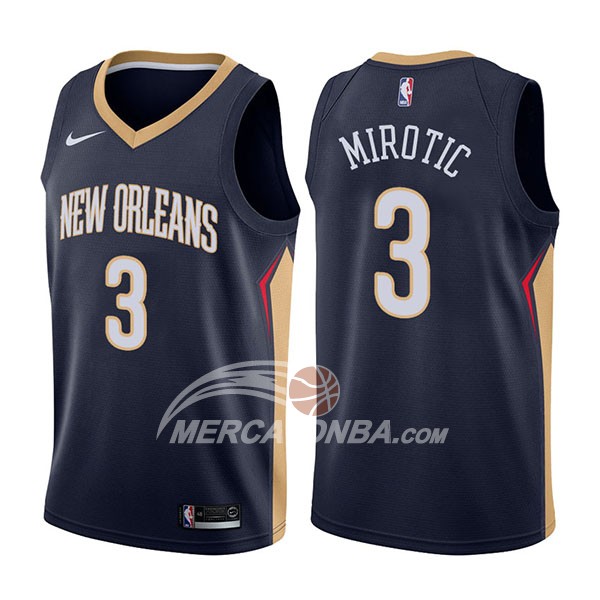 Maglia NBA New Orleans Pelicans Nikola Mirotic Icon 2017-18 Blu